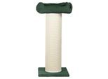Rohrschneider ® XXL Kratzbaum, Cord-Bezug, tauschbare Kratzmatte, Bett waschbar