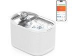 AstroPet Scorpio Katzenbrunnen Kabellos mit App Steuerung -2,5L Trinkbrunnen für Katze & Hunde,5200mAh Akku,180° Bewegungssensor,Edelstahl Trinkschale,Leise Pumpe