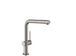 hansgrohe Talis M54 Spültischarmatur 72845340 mit Ausziehauslauf, 1jet, 4,9 l/min, brushed black chrome