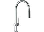 hansgrohe Talis M54-210 Küchenarmatur 72802000 mit Ausziehauslauf 1jet, chrom