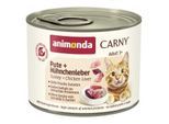 animonda Carny Nassfutter Katze Adult Pute und Hühnchenleber 24x200 g