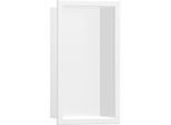 hansgrohe XtraStoris Wandnische 56057700 30x15x10cm, mit integriertem Rahmen, mattweiß