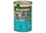 REAL NATURE WILDERNESS Nassfutter Katze, Adult, Fresh Water, Hering mit Lachs und Ente 24x400 g