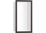 hansgrohe XtraStoris Wandnische 56096340 30x15x10cm, mit Designrahmen, mattweiß, brushed black chrome