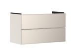 hansgrohe Xevolos E Waschtischunterschrank 54182790 980x555x475mm, 2 Schubladen, sandbeige matt, sandbeige metallic