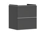 hansgrohe Xelu Q Waschtischunterschrank 54024700 580x605x475mm, 2 Schubladen, diamantgrau matt, mattweiß