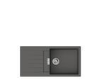 hansgrohe Einbauspüle 43358290 750x490mm, Haupt- und Zusatzbecken, 980 x 480 mm, steingrau