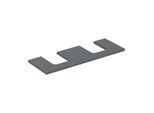 Geberit One Waschtisch-Platte 505276003 135 x 3 x 47 cm, lava/lackiert matt, Ausschnitt zweifach