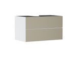 hansgrohe Xevolos E Waschtischunterschrank 54190390 980x555x550mm, 2 Schubladen, mattweiß, bronze Struktur