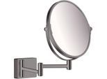 hansgrohe AddStoris Rasierspiegel 41791340 Vergrößerung 1-fach und 3-fach, Wandmontage, brushed black chrome
