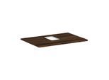 hansgrohe Xelu Q Konsole 54120630 780 x 550 mm, Ausschnitt mittig, Aufsatzwaschtisch mit Hahnloch, Nussbaum dunkel