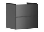hansgrohe Xevolos E Waschtischunterschrank 54177770 580x555x475mm, 2 Schubladen, schiefergrau matt, schiefergrau metallic