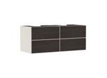 hansgrohe Xevolos E Waschtischunterschrank 54197730 1370x555x550mm, 4 Schubladen, sandbeige matt, Eiche dunkel