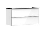 hansgrohe Xelu Q Waschtischunterschrank 54035700 1180x605x475mm, 2 Schubladen, weiß hochglanz, mattweiß