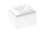 hansgrohe Xelu Q Waschtischunterschrank 54054700 780x485x550mm, mit Schubkasten, weiß hochglanz, mattweiß