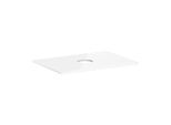 hansgrohe Xelu Q Konsole 54113050 780 x 550 mm, Ausschnitt mittig, Aufsatzwaschtisch ohne Hahnloch, weiß hochglanz