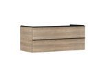 hansgrohe Xelu Q Waschtischunterschrank 54084670 1180x485x550mm, 2 Schubkästen, Eiche Natur, mattschwarz