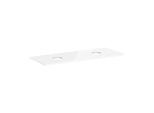 hansgrohe Xelu Q Konsole 54118050 1360 x 550 mm, 2 Ausschnitte, Aufsatzwaschtisch ohne Hahnloch, weiß hochglanz