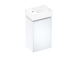 hansgrohe Xevolos E Waschtischunterschrank 54166320 340x555x245mm, links, mattweiß, weiß metallic