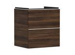 hansgrohe Xelu Q Waschtischunterschrank 54026700 580x605x475mm, 2 Schubladen, Nussbaum dunkel, mattweiß