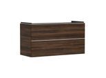hansgrohe Xelu Q Waschtischunterschrank 54038700 1180x605x475mm, 2 Schubladen, Nussbaum dunkel, mattweiß