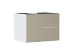 hansgrohe Xevolos E Waschtischunterschrank 54187390 780x555x550mm, 2 Schubladen, mattweiß, bronze Struktur