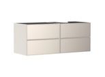 hansgrohe Xevolos E Waschtischunterschrank 54240790 1370x555x550mm, 4 Schubladen, rechts, sandbeige matt, sandbeige metallic