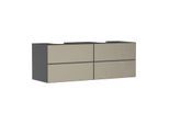 hansgrohe Xevolos E Waschtischunterschrank 54201390 1570x555x550mm, 4 Schubladen, schiefergrau matt, bronze Struktur