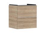 hansgrohe Xelu Q Waschtischunterschrank 54025700 580x605x475mm, 2 Schubladen, Eiche Natur, mattweiß