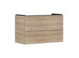 hansgrohe Xelu Q Waschtischunterschrank 54033700 980x605x475mm, 2 Schubladen, Eiche Natur, mattweiß