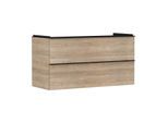 hansgrohe Xelu Q Waschtischunterschrank 54037670 1180x605x475mm, 2 Schubladen, Eiche Natur, mattschwarz