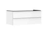 hansgrohe Xelu Q Waschtischunterschrank 54082700 1180x485x550mm, 2 Schubkästen, weiß hochglanz, mattweiß