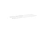 hansgrohe Xelu Q Konsole 54116050 1360 x 550 mm, Ausschnitt links, Aufsatzwaschtisch ohne Hahnloch, weiß hochglanz