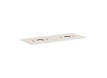 hansgrohe Xilesa E Konsole 54280780 1375x550mm, ohne Hahnloch, 2 Ausschnitte, sandbeige matt