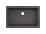 hansgrohe Unterbauspüle 43432290 710 x 450 mm, 1 Hauptbecken, steingrau
