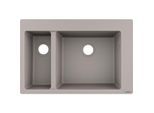 hansgrohe Einbauspüle 43315380 770 x 510 mm, 1 Haupt- und Zusatzbecken, betongrau