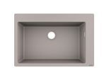 hansgrohe Einbauspüle 43313380 770 x 510 mm, 1 Hauptbecken, Hahnloch vordefiniert, betongrau