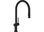 hansgrohe Talis M54 Küchenarmatur 72801670 mit Ausziehbrause 2jet, sBox, mattschwarz