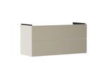 hansgrohe Xevolos E Waschtischunterschrank 54185390 1180x555x475mm, 2 Schubladen, sandbeige matt, bronze Struktur