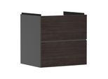 hansgrohe Xevolos E Waschtischunterschrank 54177730 580x555x475mm, 2 Schubladen, schiefergrau matt, Eiche dunkel
