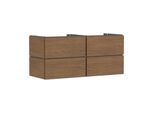 hansgrohe Xilesa E Waschtischunterschrank 54306550 1375x550mm, 4 Schubkästen, mit PushOpen, Eiche Kaschmir