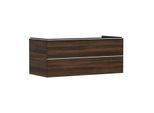 hansgrohe Xelu Q Waschtischunterschrank 54085700 1180x485x550mm, 2 Schubkästen, Nussbaum dunkel, mattweiß