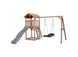 Möbelix , Braun, Grau, Schwarz , Holz, Kunststoff , 356.6x241.9x349 cm , EN 71, CE, FSC 100% ,