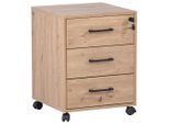 Livetastic , Eiche Artisan , Holzwerkstoff , 3 Schublade(n) Schubladen , 43x56x42 cm ,