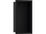 hansgrohe XtraStoris Wandnische 56095670 30x15x10cm, mit Designrahmen, mattschwarz, mattschwarz