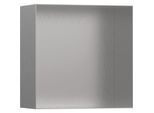 hansgrohe XtraStoris Wandnische 56079800 30x30x14cm, mit offenem Rahmen, Edelstahl Optic