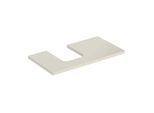 Geberit One Waschtisch-Platte 505293004 90 x 3 x 47 cm, sand-grau/lackiert hochglänzend, Ausschnitt links