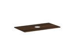 hansgrohe Xelu Q Konsole 54114630 980 x 550 mm, Ausschnitt mittig, Aufsatzwaschtisch ohne Hahnloch, Nussbaum dunkel