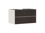 hansgrohe Xevolos E Waschtischunterschrank 54191730 980x555x550mm, 2 Schubladen, sandbeige matt, Eiche dunkel