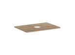 hansgrohe Xelu Q Konsole 54113230 780 x 550 mm, Ausschnitt mittig, Aufsatzwaschtisch ohne Hahnloch, Eiche Natur